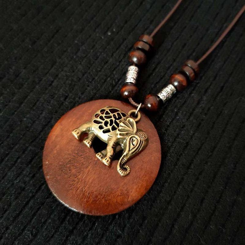 Collana in Legno Ganesha