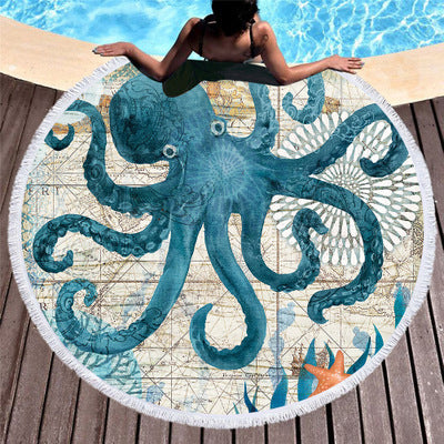 Round Beach Towel Nautilus