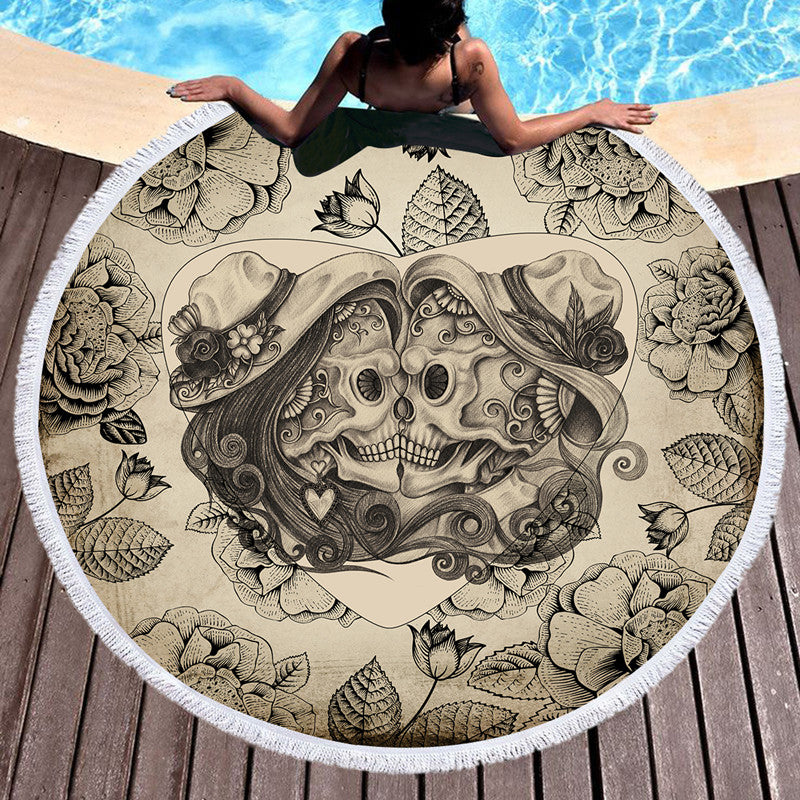 Round Beach Towel Amoria