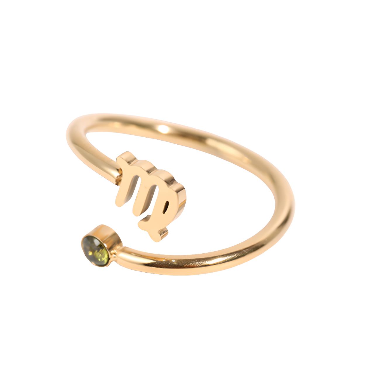 Gold Zodiac Ring