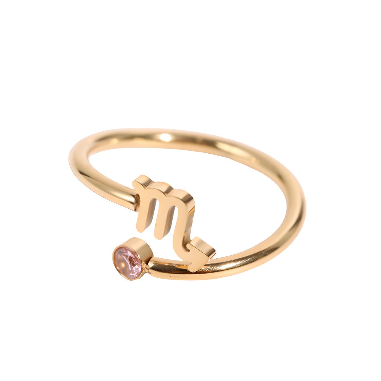 Gold Zodiac Ring