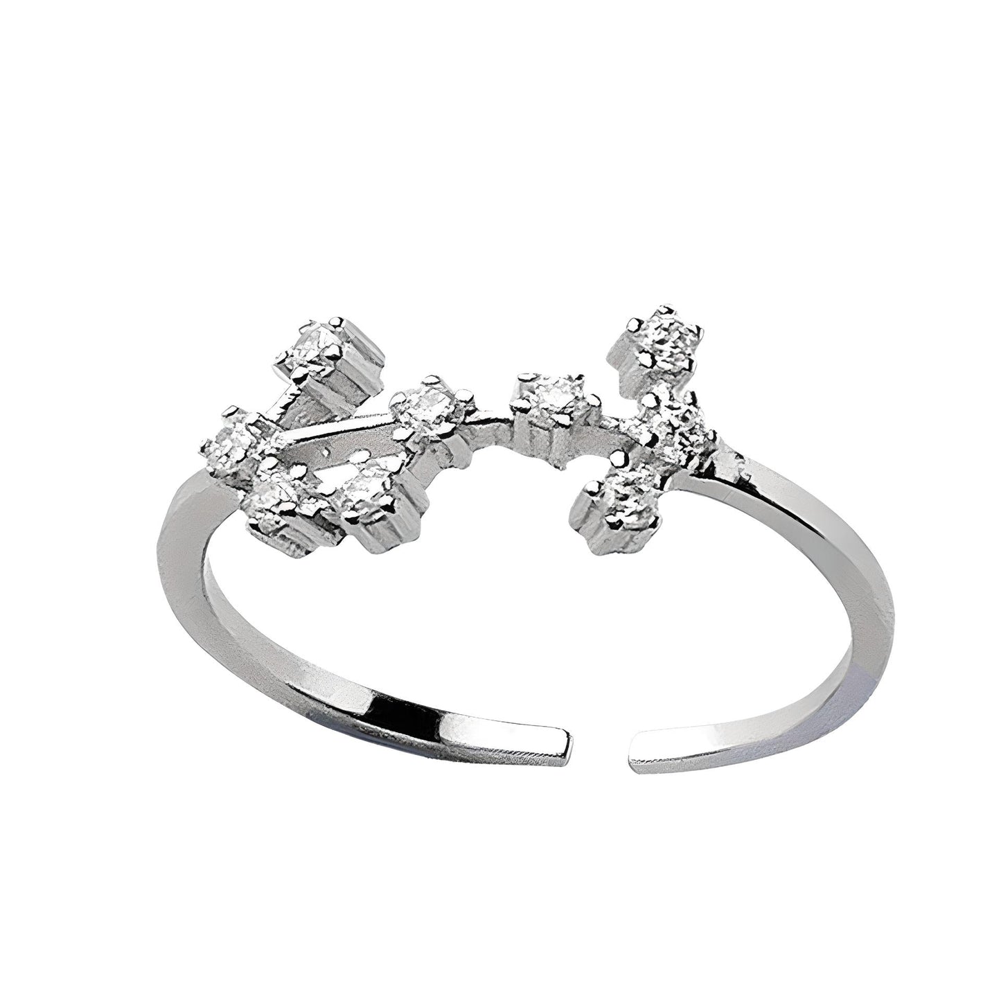 Sternzeichen Ring Silber