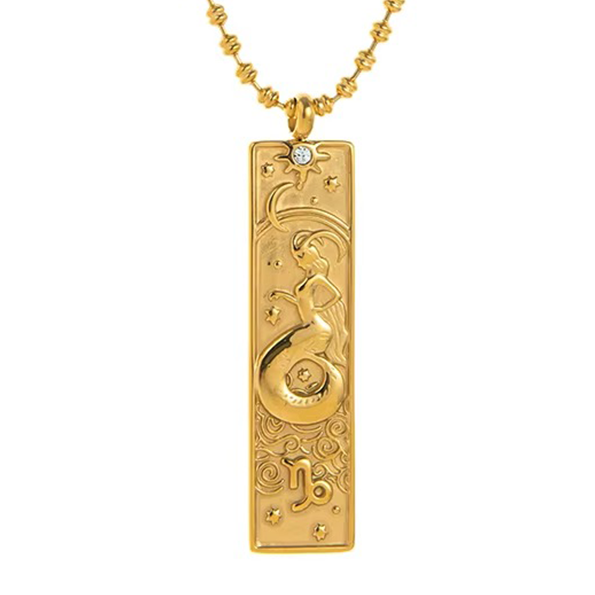 Collana Segno Zodiacale con Ciondolo Rettangolare
