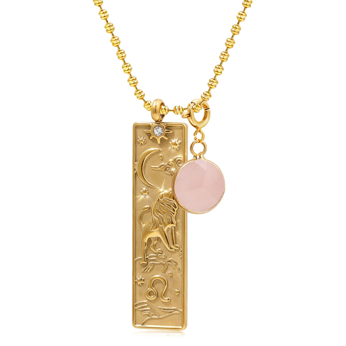 Collana Segno Zodiacale con Ciondolo Rettangolare