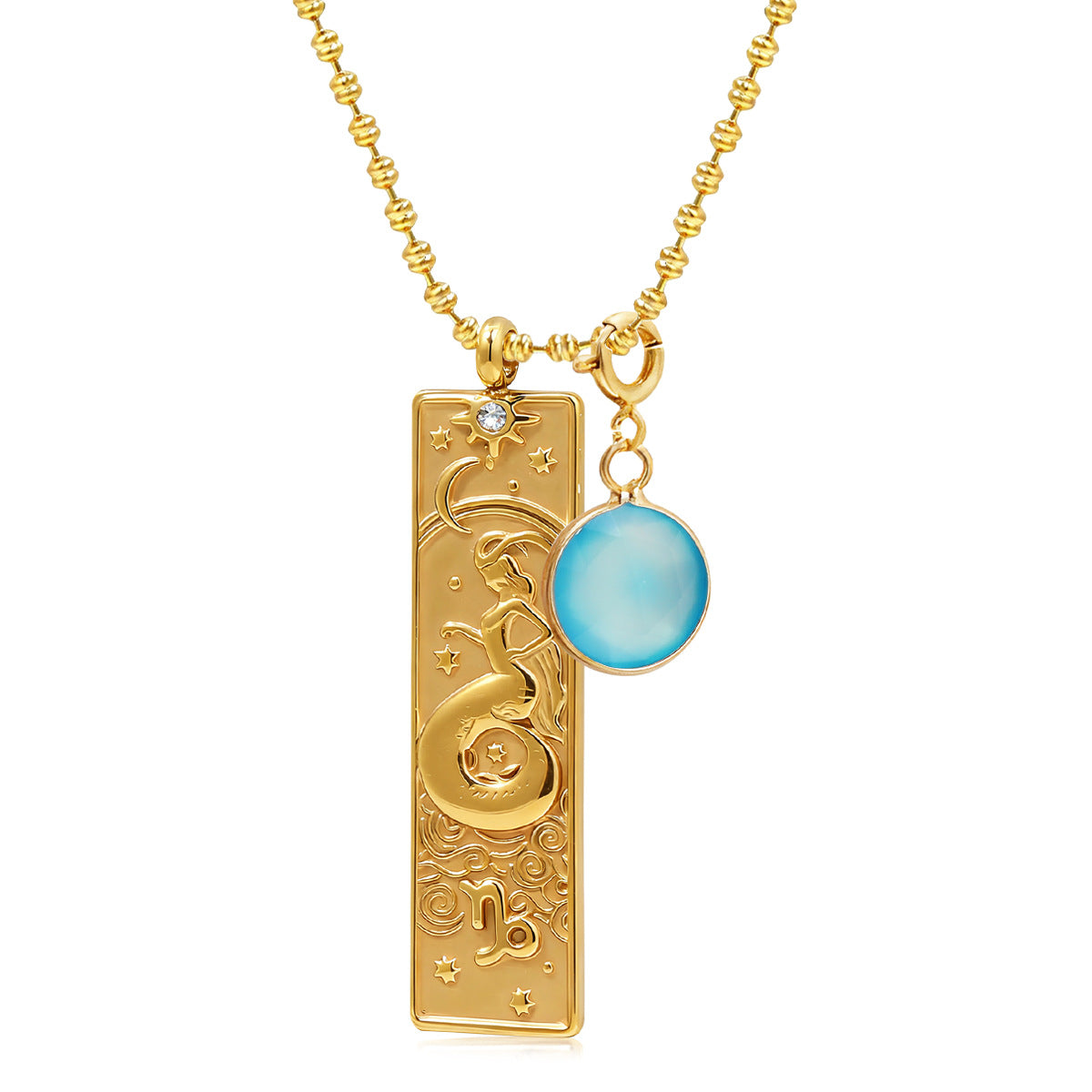 Collana Segno Zodiacale con Ciondolo Rettangolare