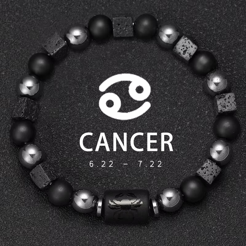 Bracciale Segno Zodiacale con Pietra Naturale