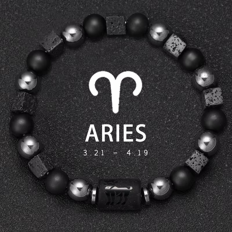 Bracciale Segno Zodiacale con Pietra Naturale
