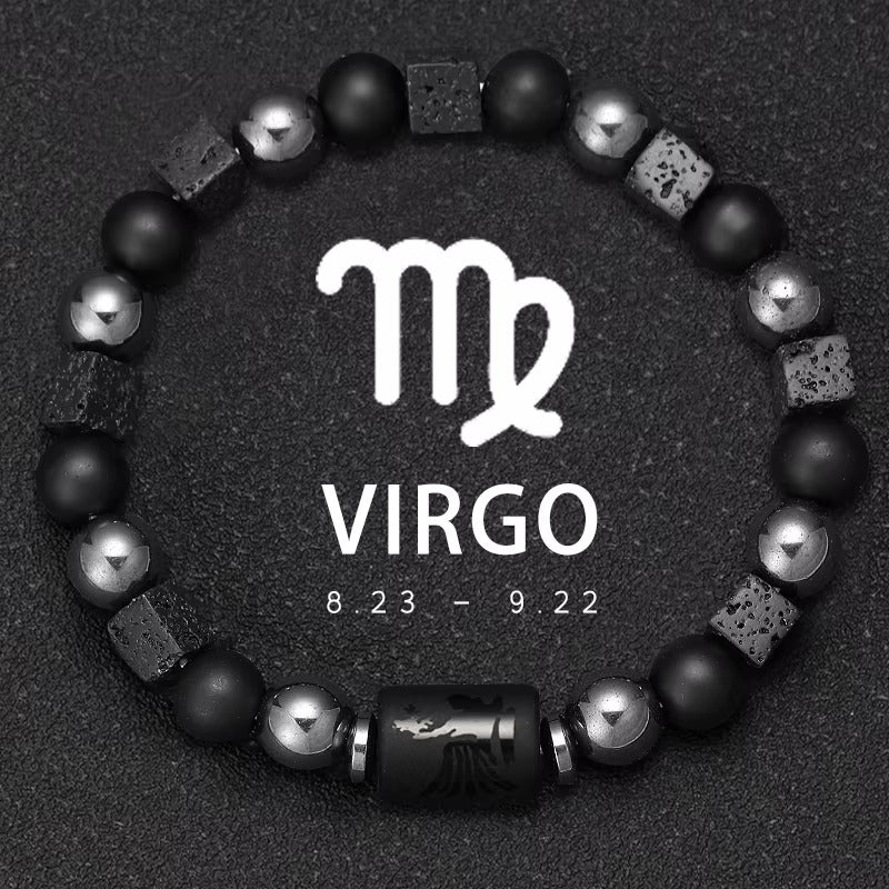 Bracciale Segno Zodiacale con Pietra Naturale