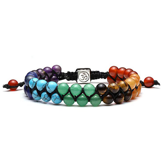 7 Chakra Lava Stone Bracelet