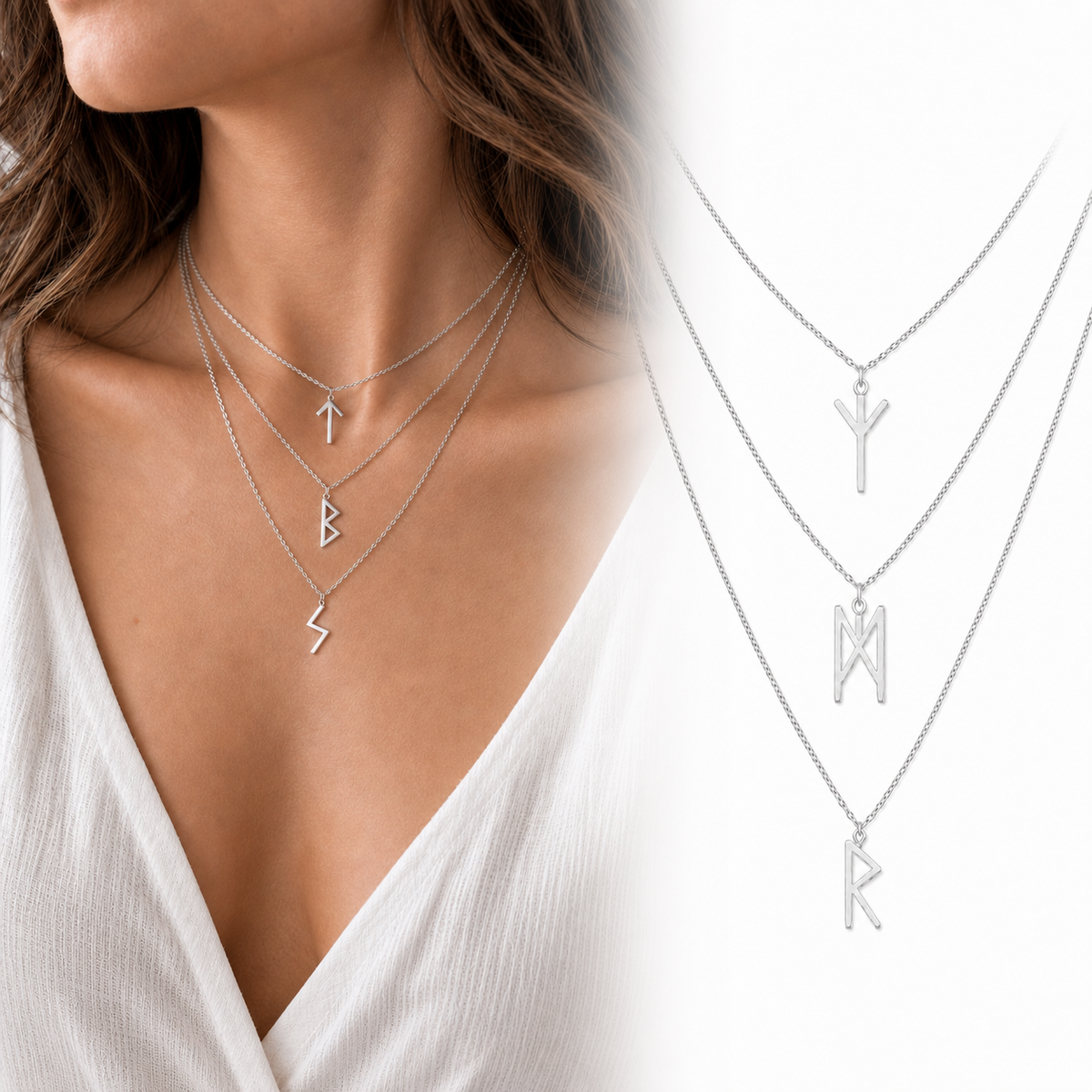 Colliers Runes Femme