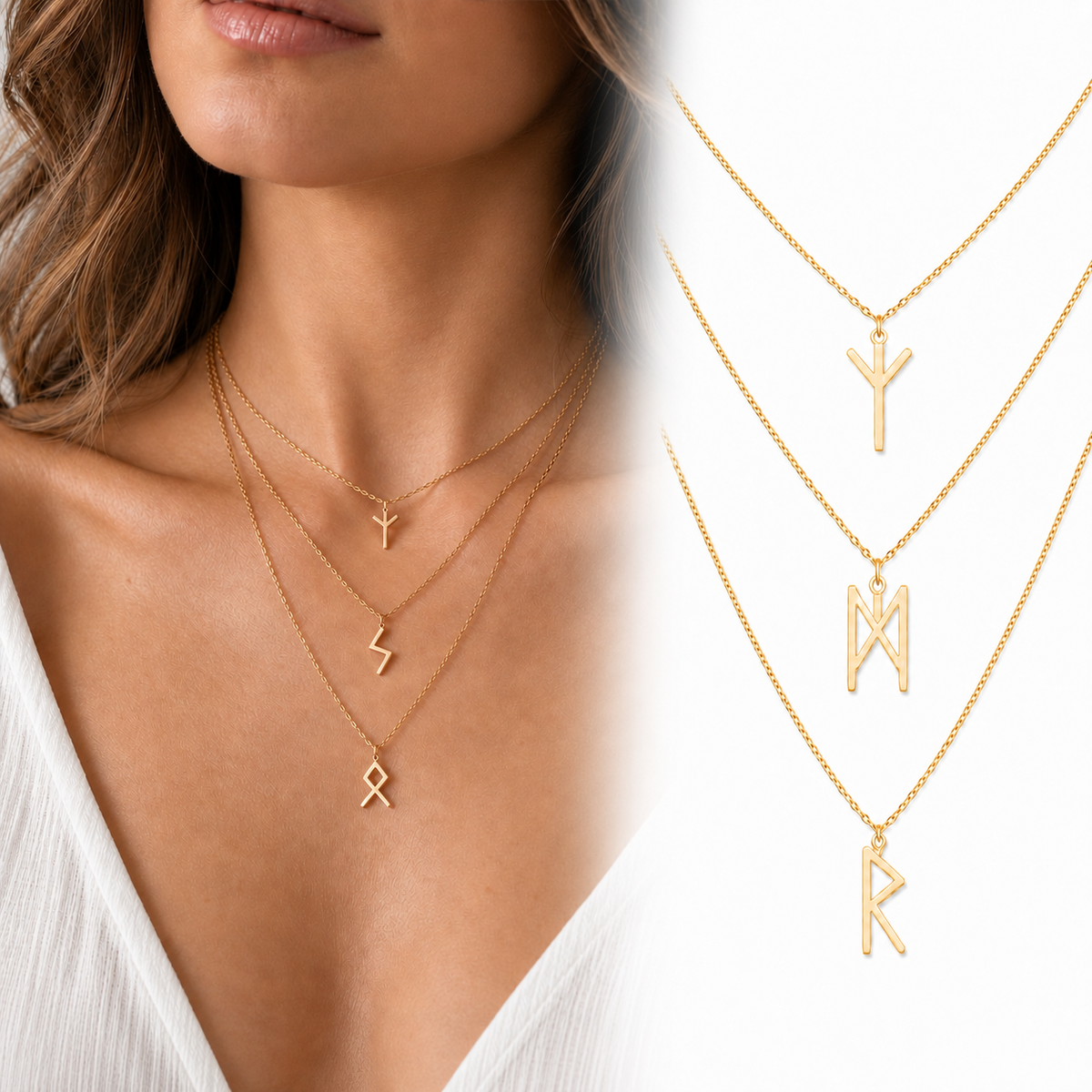 Colliers Runes Femme