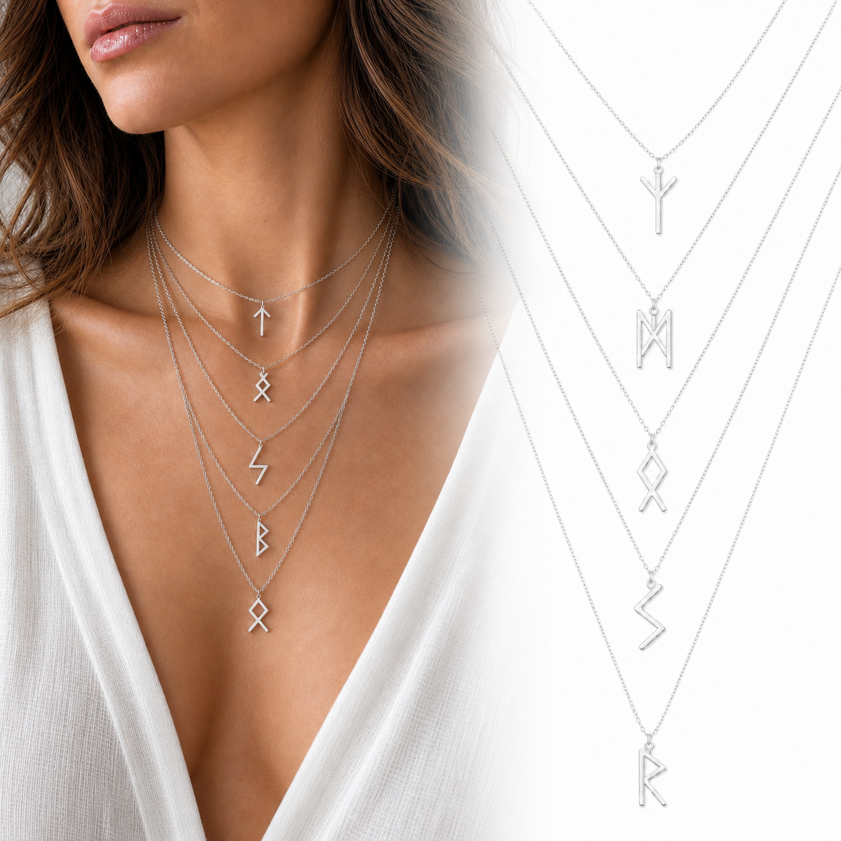 Colliers Runes Femme