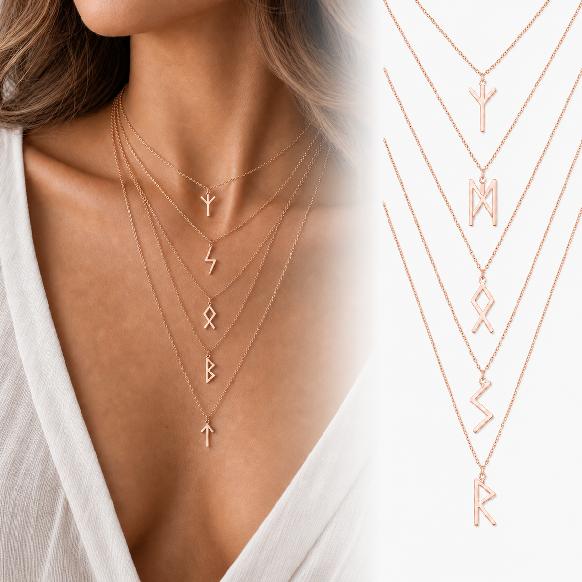 Colliers Runes Femme