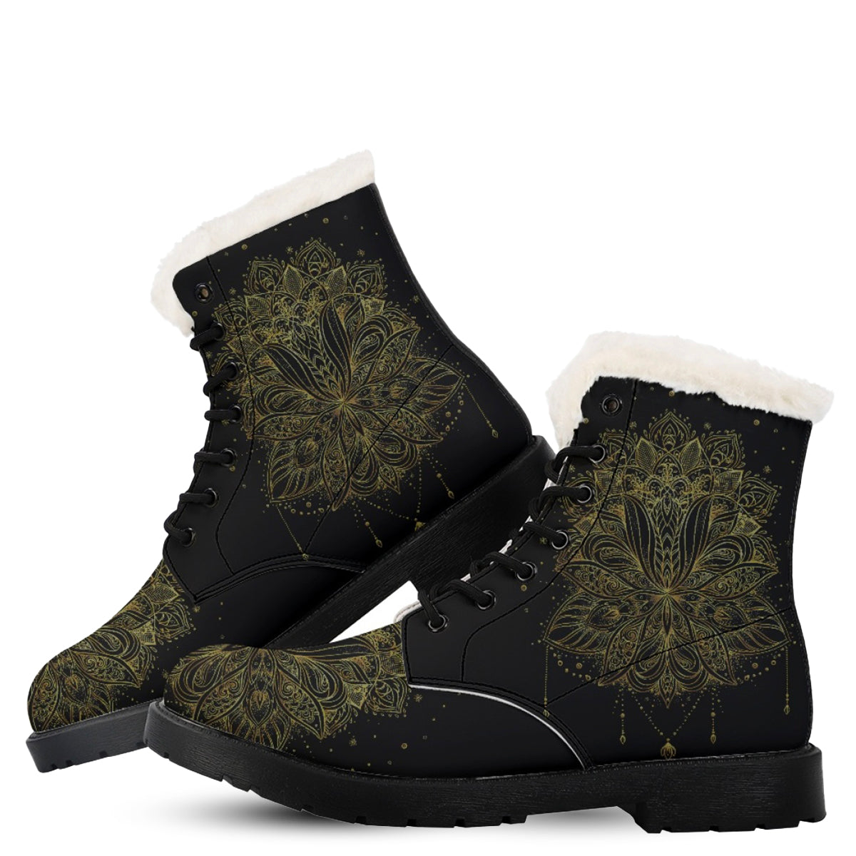 Fur-Lined Boots Lotus