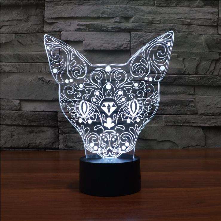 3D-Lampe Bastet
