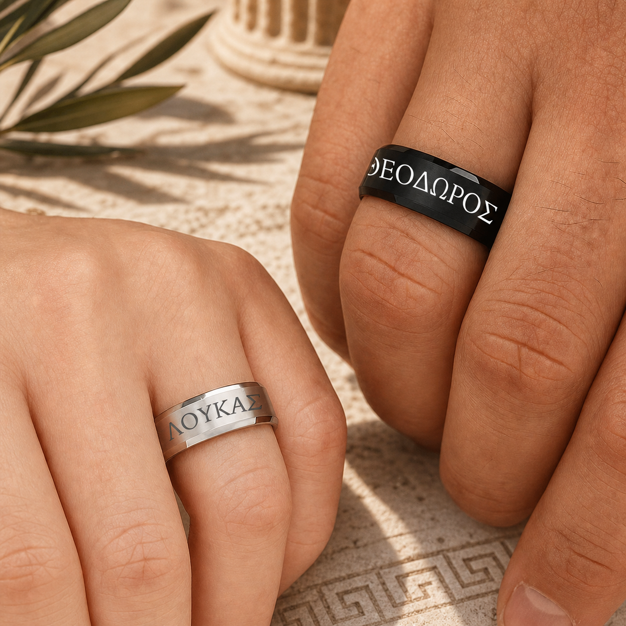 Anillo Personalizado Griego Antiguo