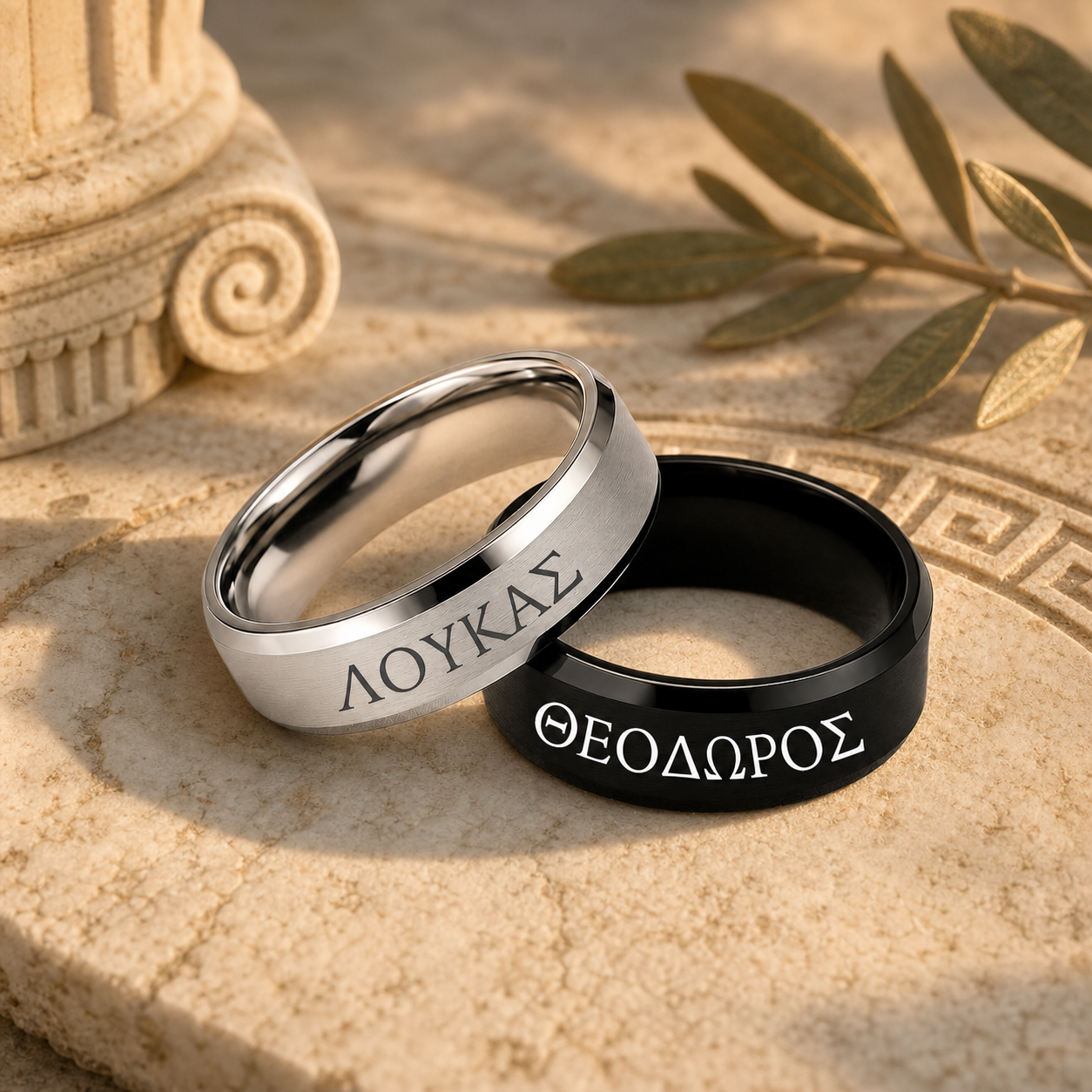 Anillo Personalizado Griego Antiguo