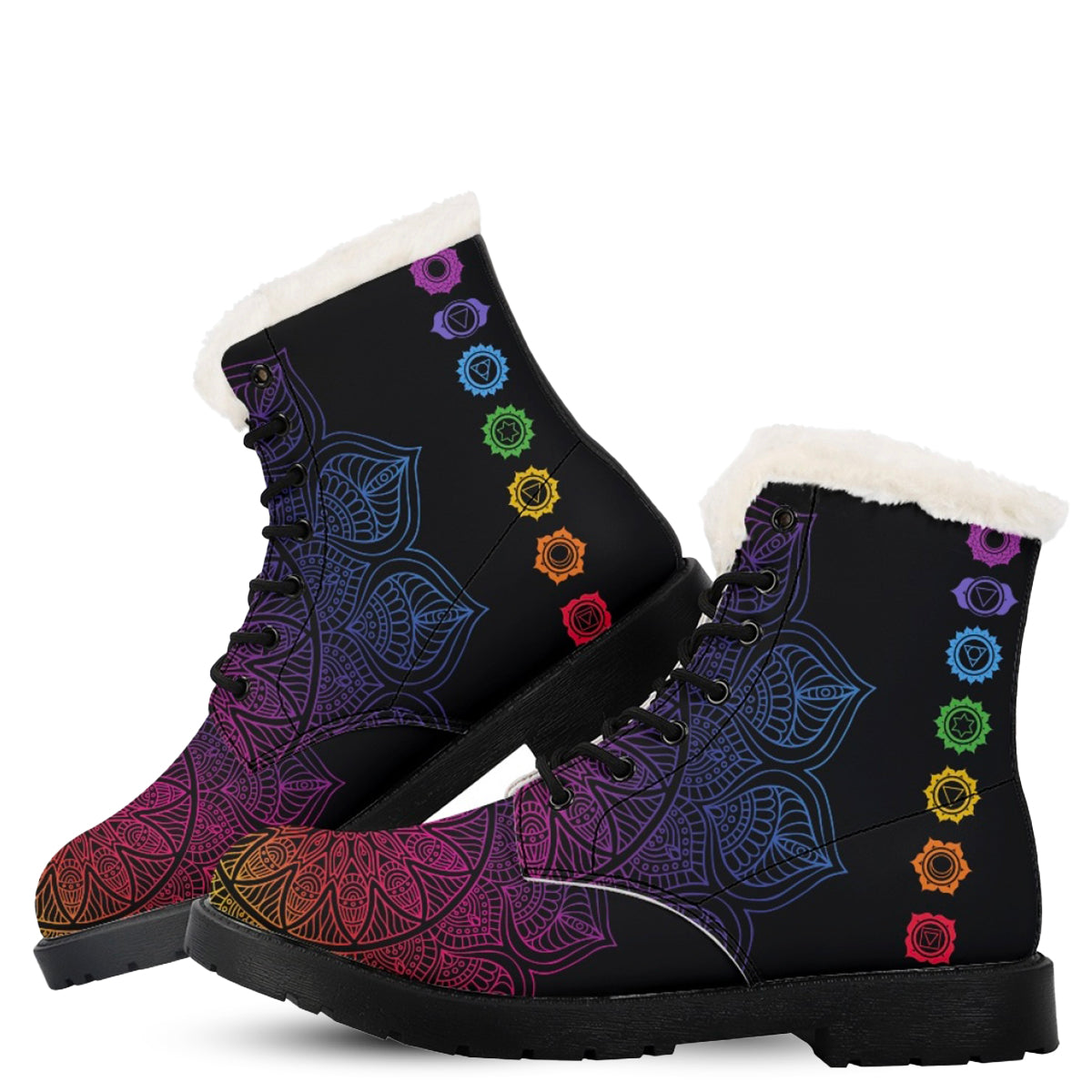 Fur-Lined Boots Chakras