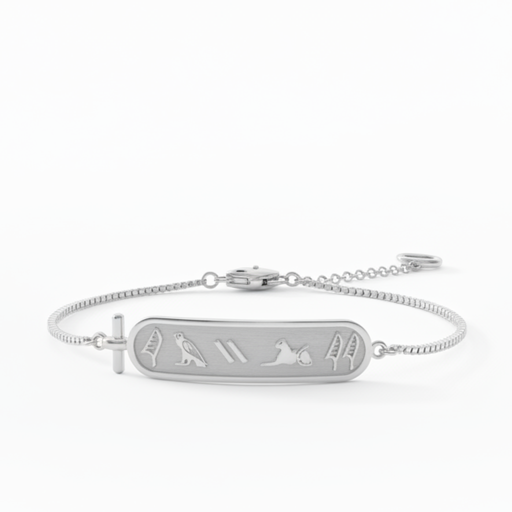 Egyptian Hieroglyph Personalized Bracelet