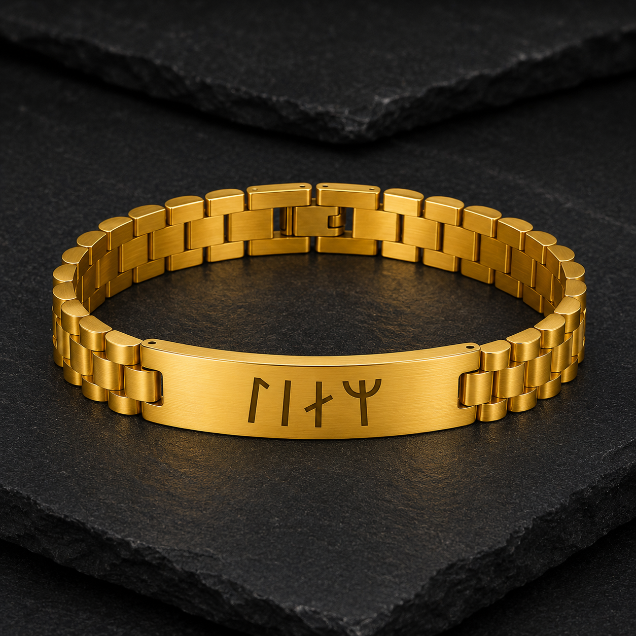 Pulsera Runas Vikingas Personalizada Hombre