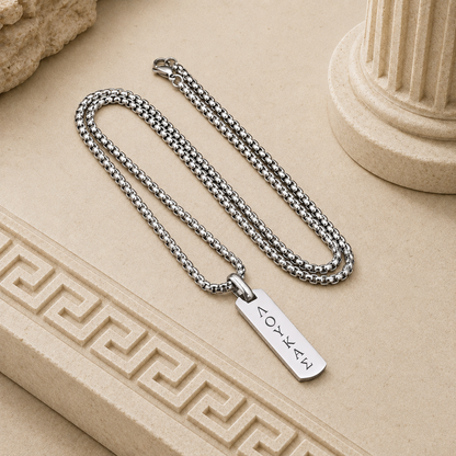 Collana Uomo Incisa Greco Antico