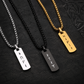 Viking Runes Engraved Necklace for Men