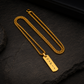 Viking Runes Engraved Necklace for Men