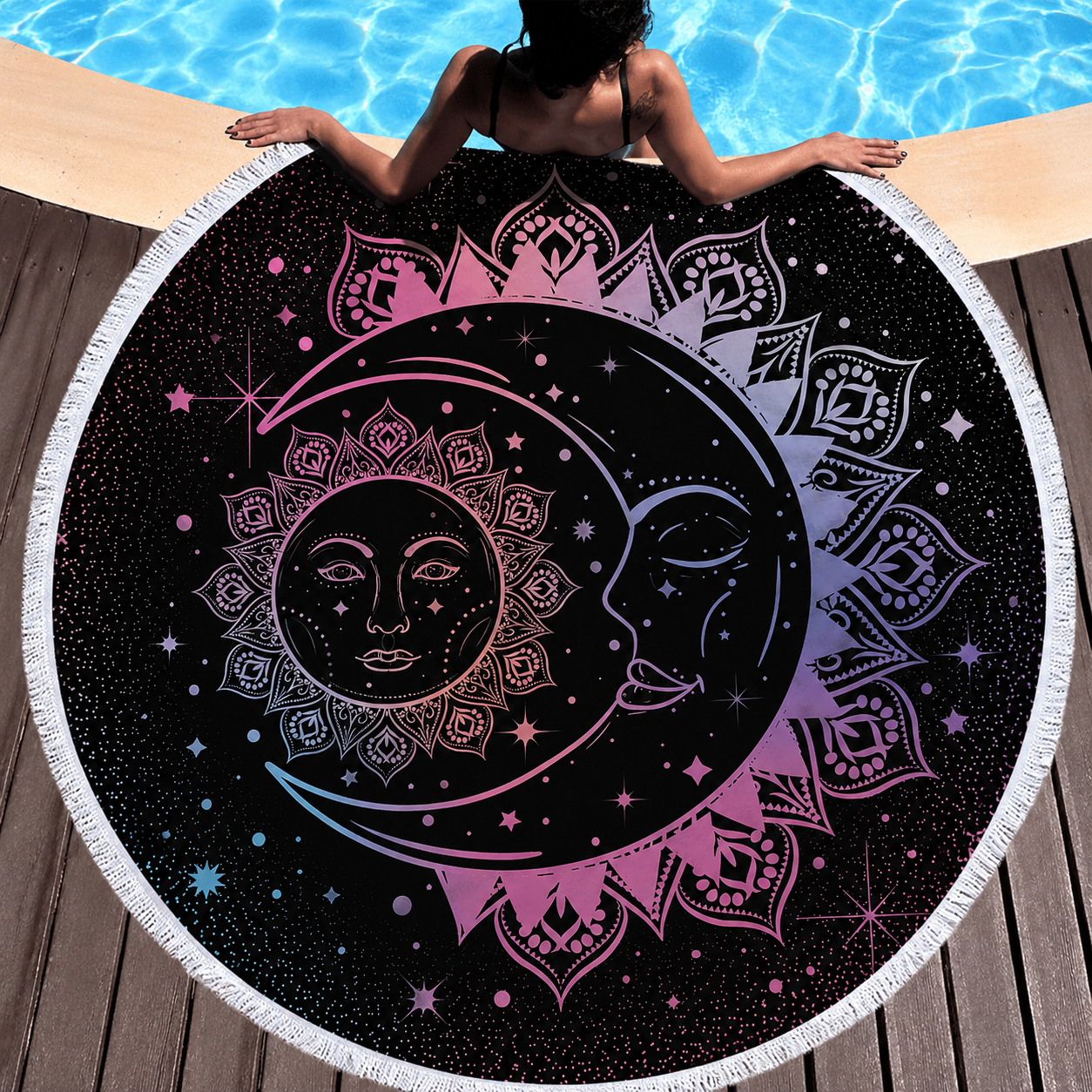 Round Beach Towel Soluna