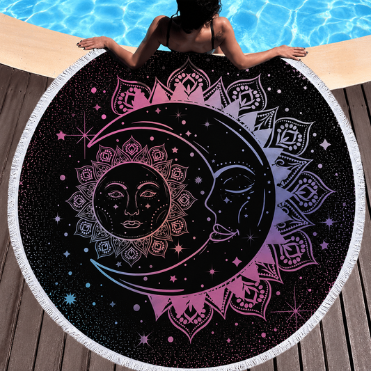 Round Beach Towel Soluna