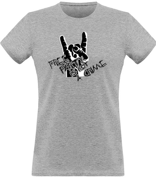 T-shirt gris Free Party